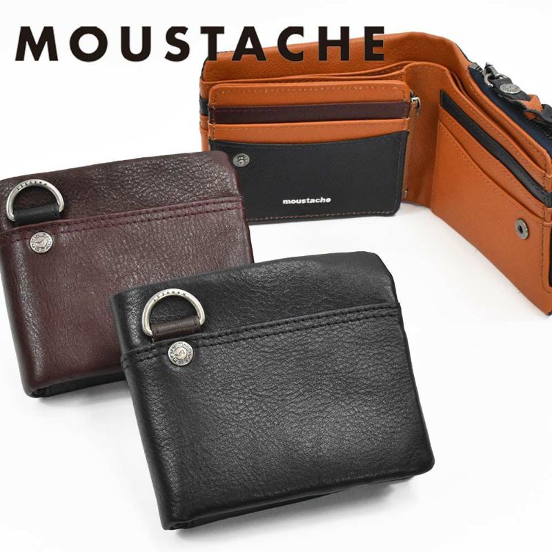 【11/1限定★エントリーで全員21倍】moustache財布長財布ムスタッシュメンズレディース本革革カード入れ多いカードがたくさん入るカード大容量カジュアル人気おすすめ札入れ大容量彼氏男性ギフトプレゼントブランド薄いPPH-4116