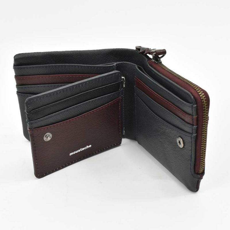 【11/1限定★エントリーで全員21倍】moustache財布長財布ムスタッシュメンズレディース本革革カード入れ多いカードがたくさん入るカード大容量カジュアル人気おすすめ札入れ大容量彼氏男性ギフトプレゼントブランド薄いPPH-4116