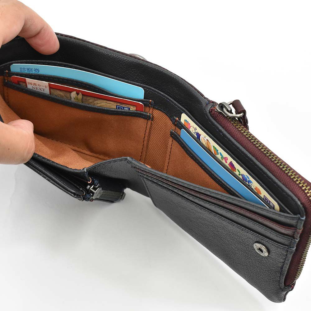 【11/1限定★エントリーで全員21倍】moustache財布長財布ムスタッシュメンズレディース本革革カード入れ多いカードがたくさん入るカード大容量カジュアル人気おすすめ札入れ大容量彼氏男性ギフトプレゼントブランド薄いPPH-4116