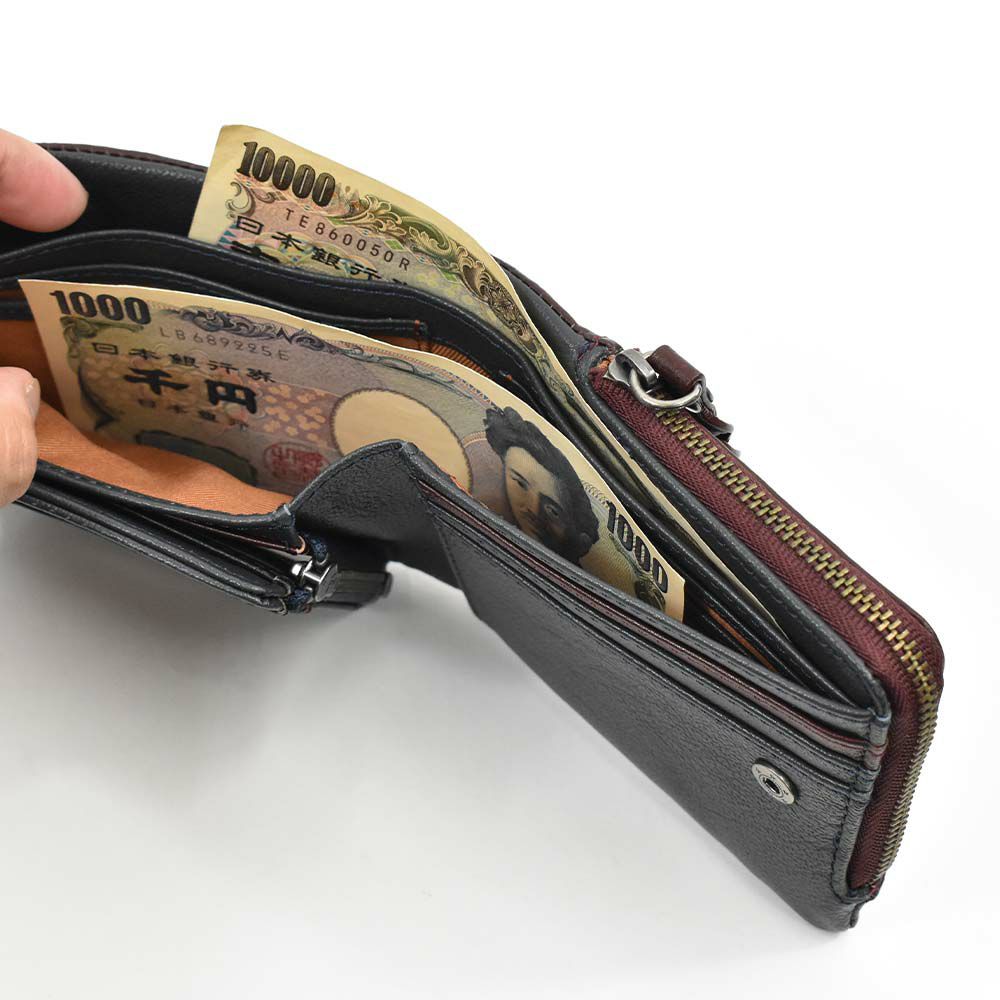 【11/1限定★エントリーで全員21倍】moustache財布長財布ムスタッシュメンズレディース本革革カード入れ多いカードがたくさん入るカード大容量カジュアル人気おすすめ札入れ大容量彼氏男性ギフトプレゼントブランド薄いPPH-4116