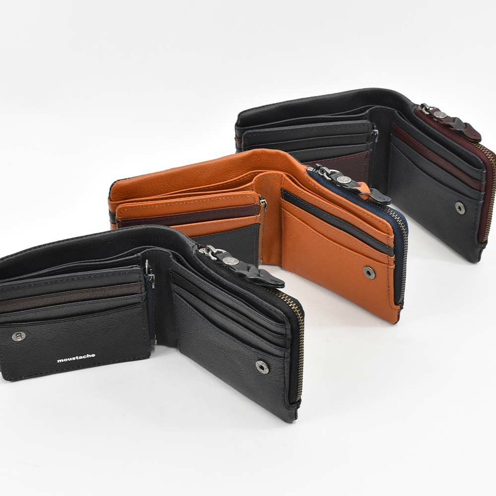 【11/1限定★エントリーで全員21倍】moustache財布長財布ムスタッシュメンズレディース本革革カード入れ多いカードがたくさん入るカード大容量カジュアル人気おすすめ札入れ大容量彼氏男性ギフトプレゼントブランド薄いPPH-4116