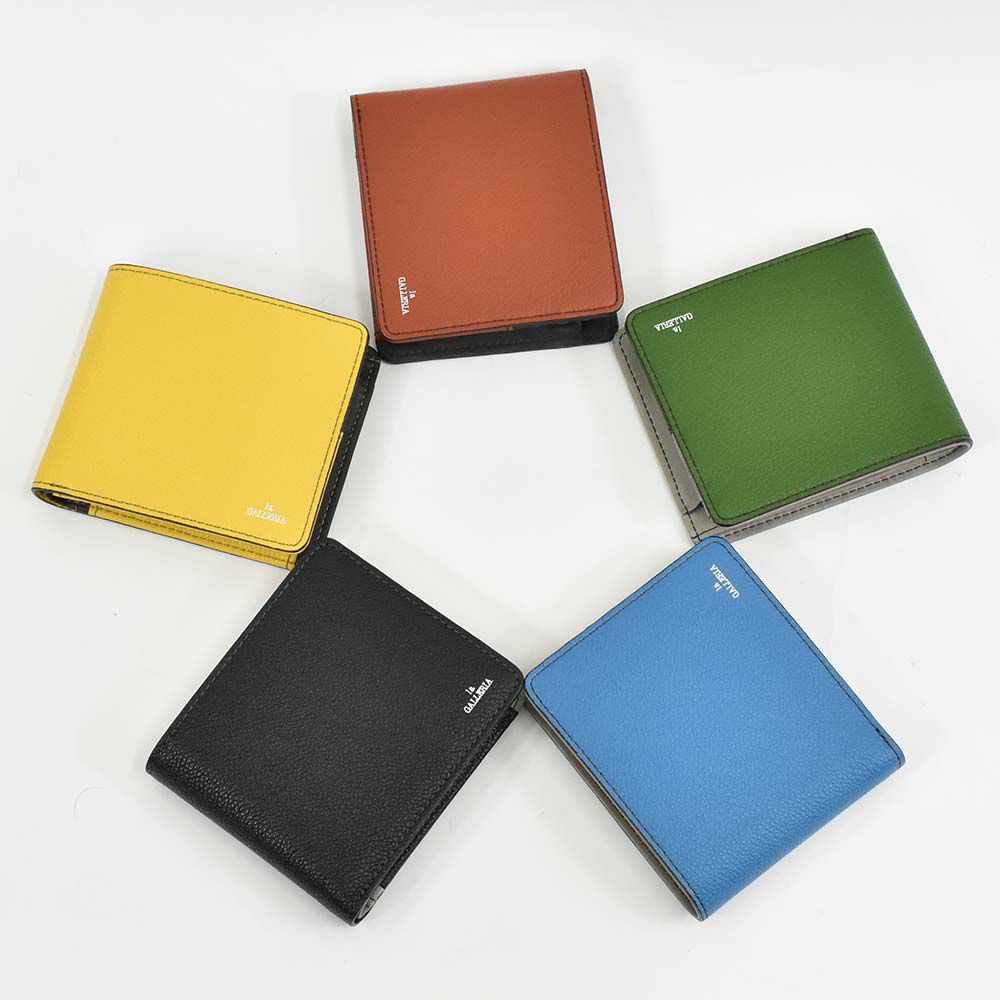 財布二つ折り本革メンズレディースlaGALLERIAラ・ガレリアボックス型小銭入れ二つ折り財布2つ折り財布革牛革レザー折りたたみ小銭入れ付きブランドおしゃれ大容量人気おすすめプレゼント男性女性2622