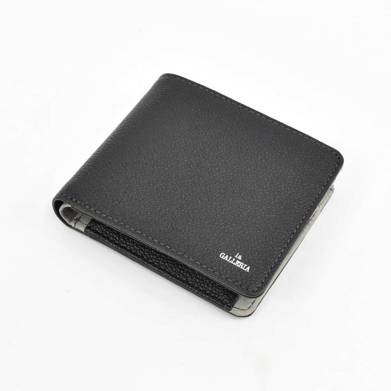 財布二つ折り本革メンズレディースlaGALLERIAラ・ガレリアボックス型小銭入れ二つ折り財布2つ折り財布革牛革レザー折りたたみ小銭入れ付きブランドおしゃれ大容量人気おすすめプレゼント男性女性2622