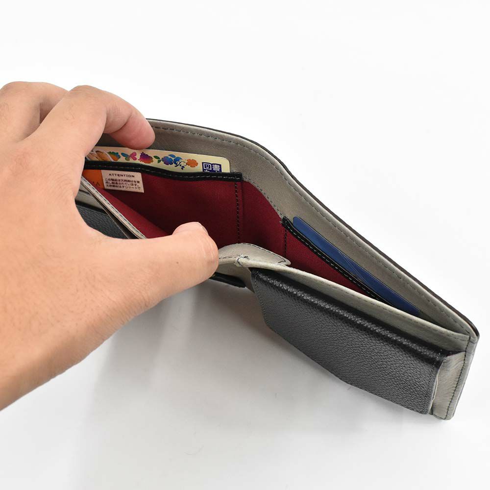 財布二つ折り本革メンズレディースlaGALLERIAラ・ガレリアボックス型小銭入れ二つ折り財布2つ折り財布革牛革レザー折りたたみ小銭入れ付きブランドおしゃれ大容量人気おすすめプレゼント男性女性2622