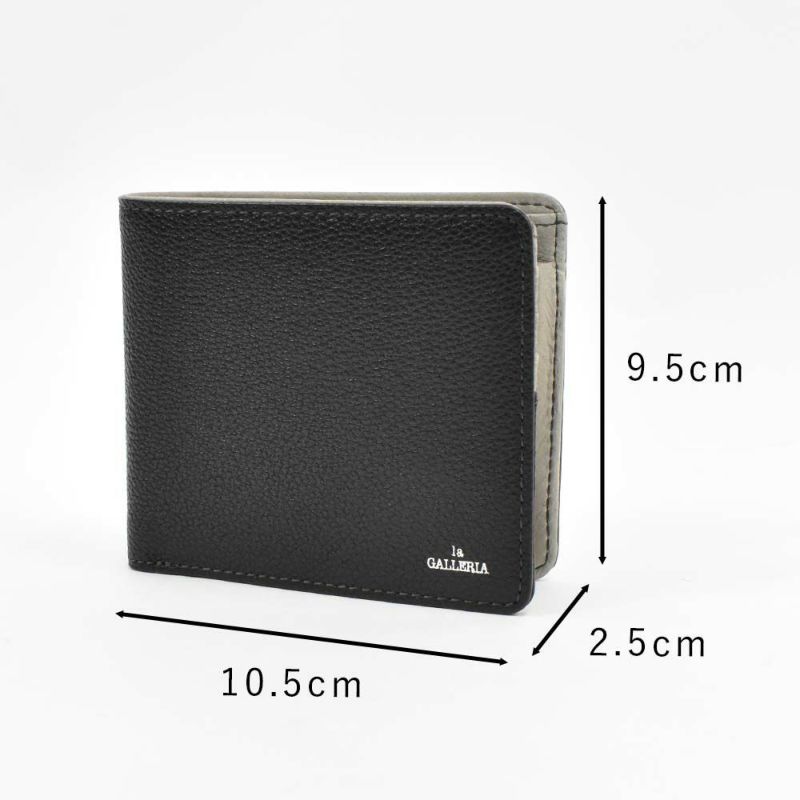 財布二つ折り本革メンズレディースlaGALLERIAラ・ガレリアボックス型小銭入れ二つ折り財布2つ折り財布革牛革レザー折りたたみ小銭入れ付きブランドおしゃれ大容量人気おすすめプレゼント男性女性2622