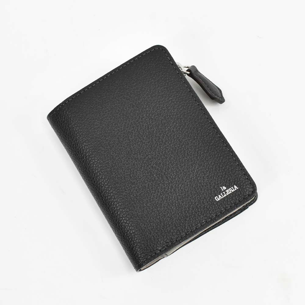 財布二つ折り本革メンズレディースlaGALLERIAラ・ガレリアファスナー型小銭入れミドルウォレット二つ折り財布2つ折り財布革牛革レザー折りたたみ小銭入れ付きブランドおしゃれ大容量人気おすすめ2622