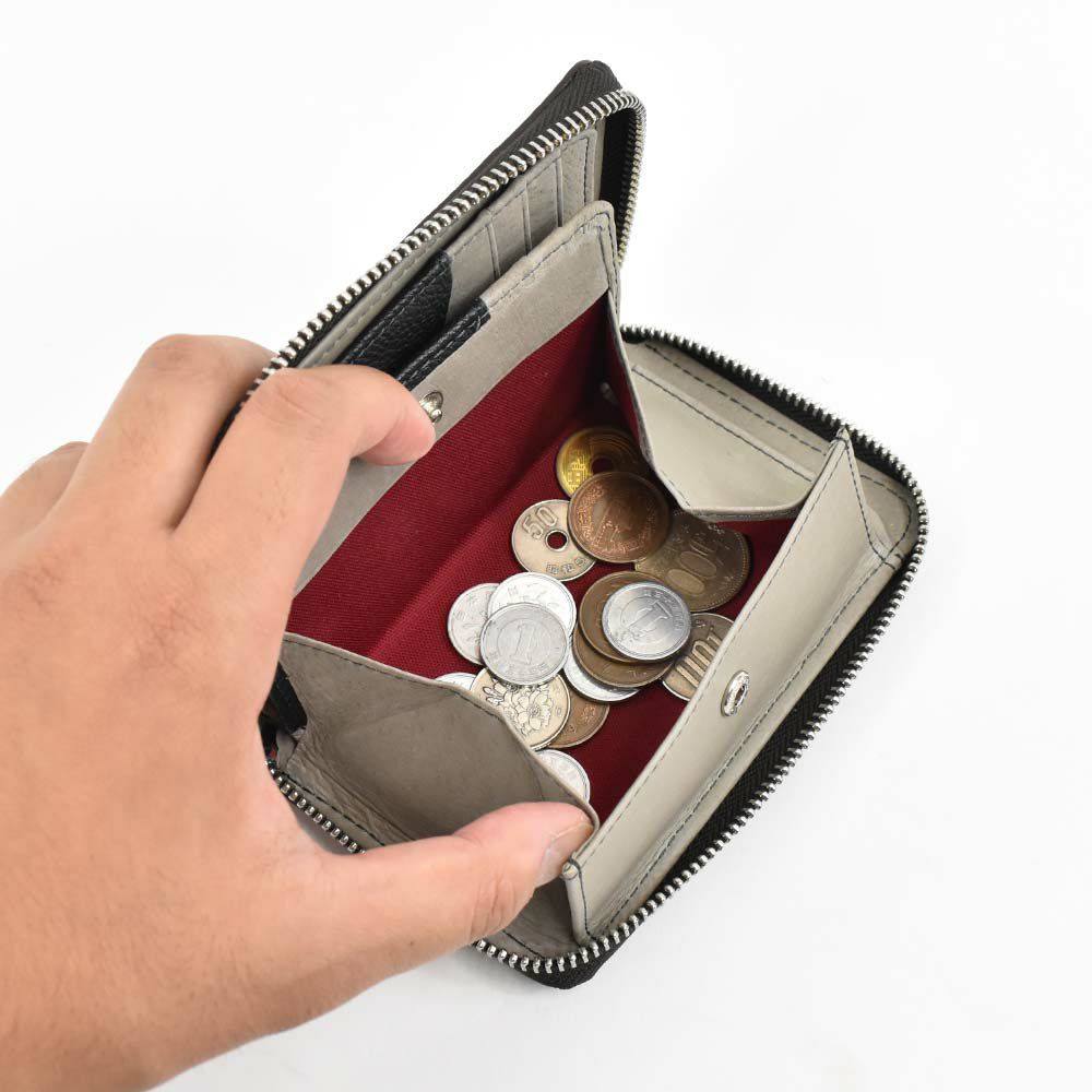 ミドルウォレットメンズレディース本革財布二つ折り縦型laGALLERIAラ・ガレリア二つ折り財布2つ折り革レザー折りたたみ小銭入れ付きメンズ財布ブランドおしゃれ人気大容量ミドル2624