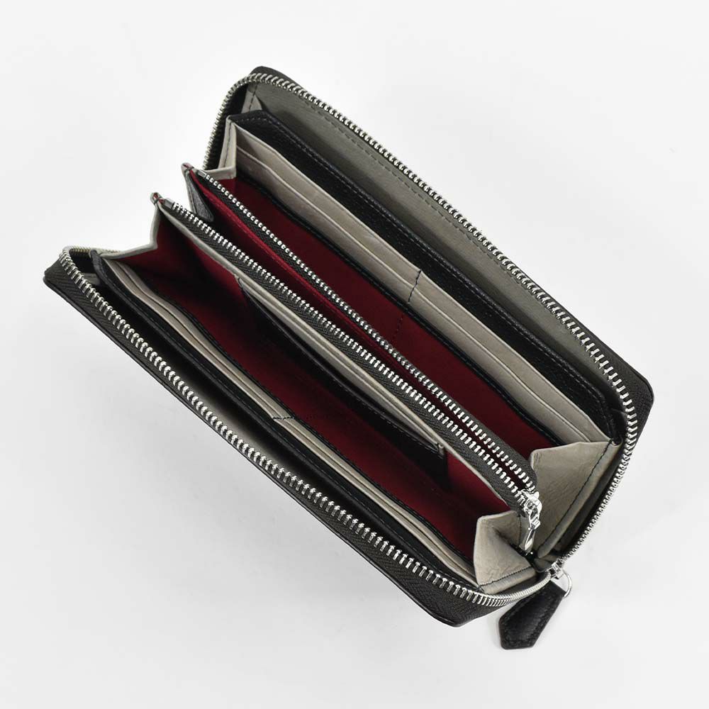 長財布メンズレディース本革財布ラウンドファスナーlaGALLERIAラ・ガレリア財布革レザー小銭入れ付きメンズ財布ブランドおしゃれ人気大容量男性女性2625