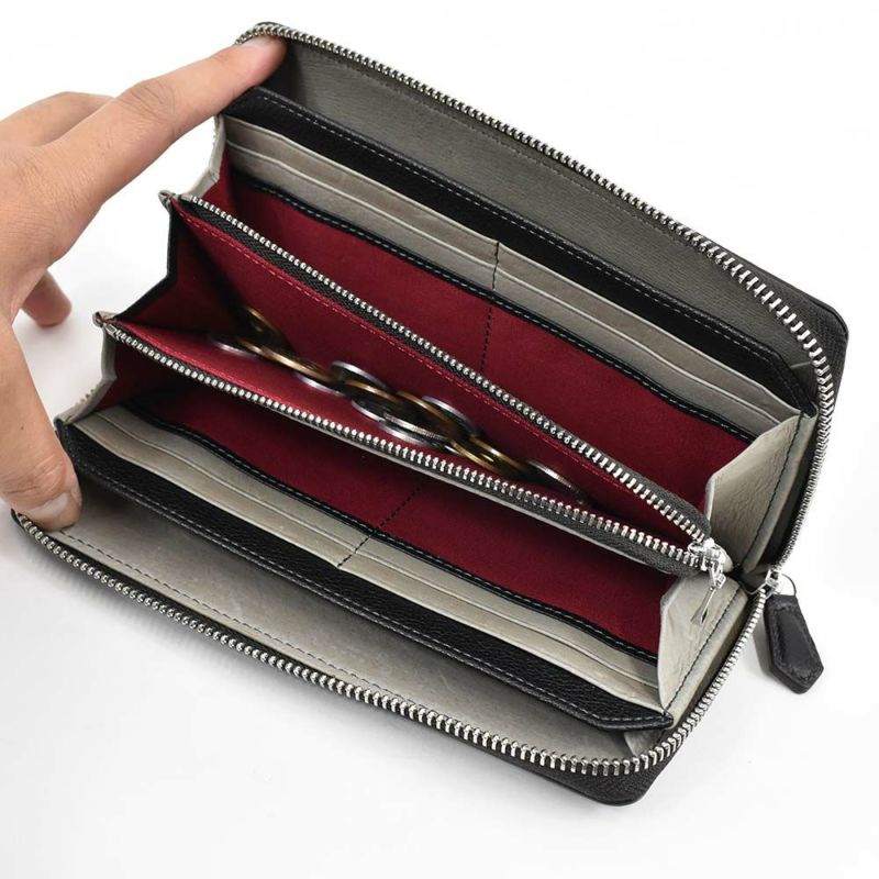 長財布メンズレディース本革財布ラウンドファスナーlaGALLERIAラ・ガレリア財布革レザー小銭入れ付きメンズ財布ブランドおしゃれ人気大容量男性女性2625