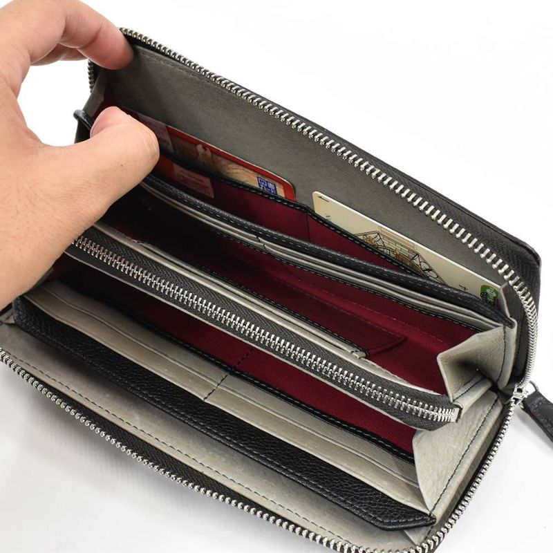 長財布メンズレディース本革財布ラウンドファスナーlaGALLERIAラ・ガレリア財布革レザー小銭入れ付きメンズ財布ブランドおしゃれ人気大容量男性女性2625