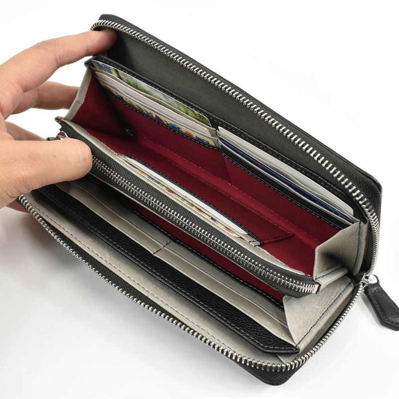 長財布メンズレディース本革財布ラウンドファスナーlaGALLERIAラ・ガレリア財布革レザー小銭入れ付きメンズ財布ブランドおしゃれ人気大容量男性女性2625