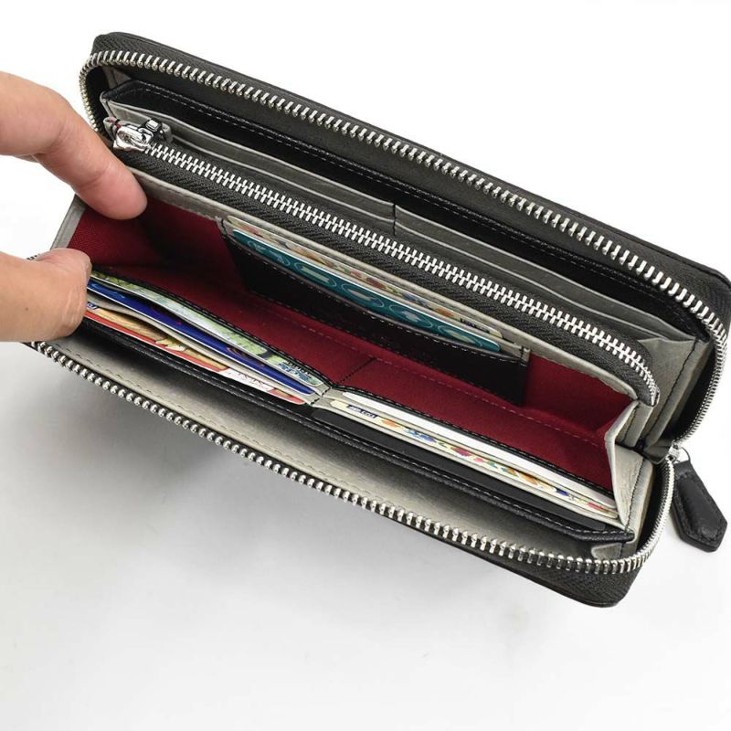 長財布メンズレディース本革財布ラウンドファスナーlaGALLERIAラ・ガレリア財布革レザー小銭入れ付きメンズ財布ブランドおしゃれ人気大容量男性女性2625