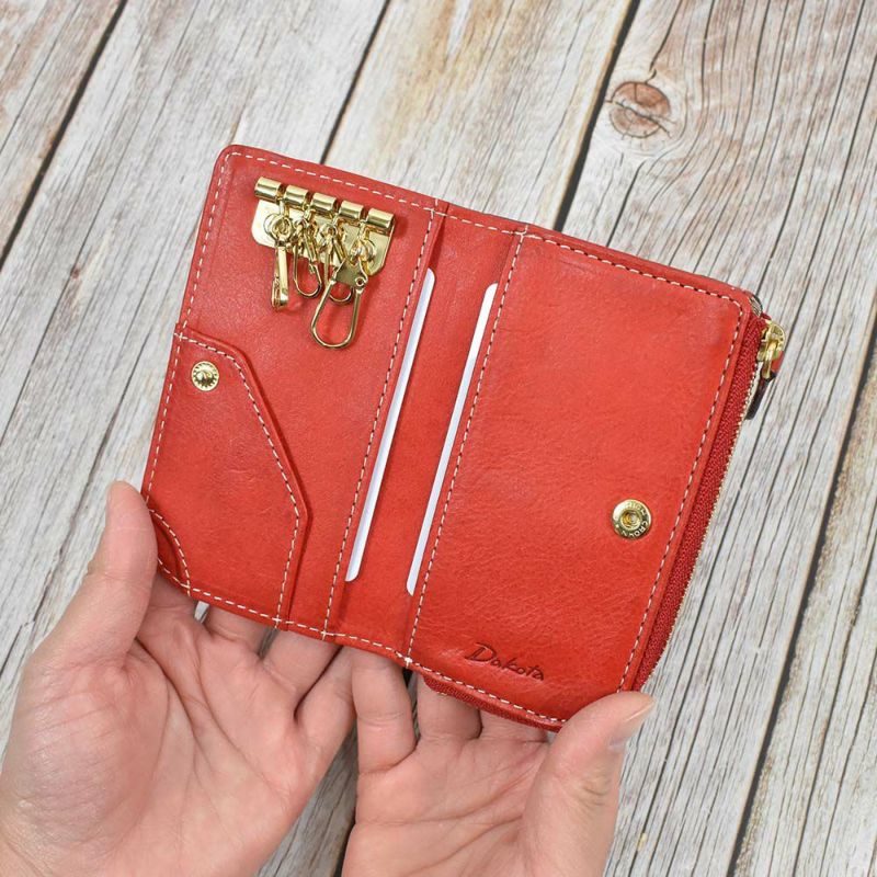 ダコタDakotaキーケース小銭入れ付きスマートキーレディース本革革レザーおしゃれファスナー付き鍵ケース鍵入れ4連5連コンパクト人気ブランドかわいいキーケース大容量人気女性ギフトプレゼント36445