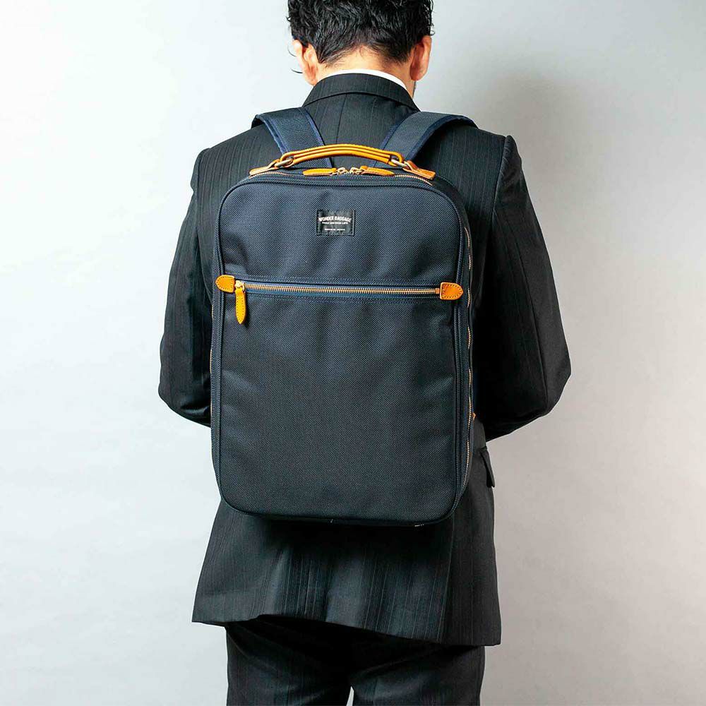 【12/1限定★エントリーで全員16倍】ワンダーバゲージリュックビジネスリュックA4WONDERBAGGAGEGOODMANSメンズレディースビジネスバッグMGBUSINESSSACKグッドマンズカジュアルビジネスPC収納人気評判日本製WB-G-026