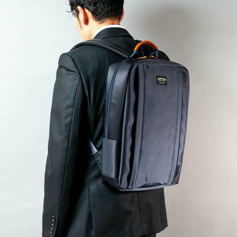【12/1限定★エントリーで全員16倍】ワンダーバゲージリュックビジネスリュックA4WONDERBAGGAGEGOODMANSメンズレディースビジネスバッグMGBUSINESSSACKグッドマンズカジュアルビジネス薄いスリム人気評判日本製WB-G-026