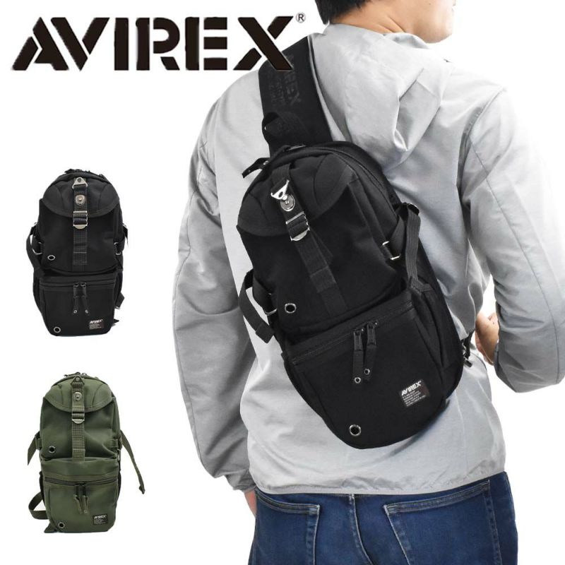 AVIREXボディバッグメンズ大容量B5アビレックスイーグルバッグショルダーバッグアヴィレックスボディバックボディーバッグブランド人気軽量かっこいいミリタリーAVX305L