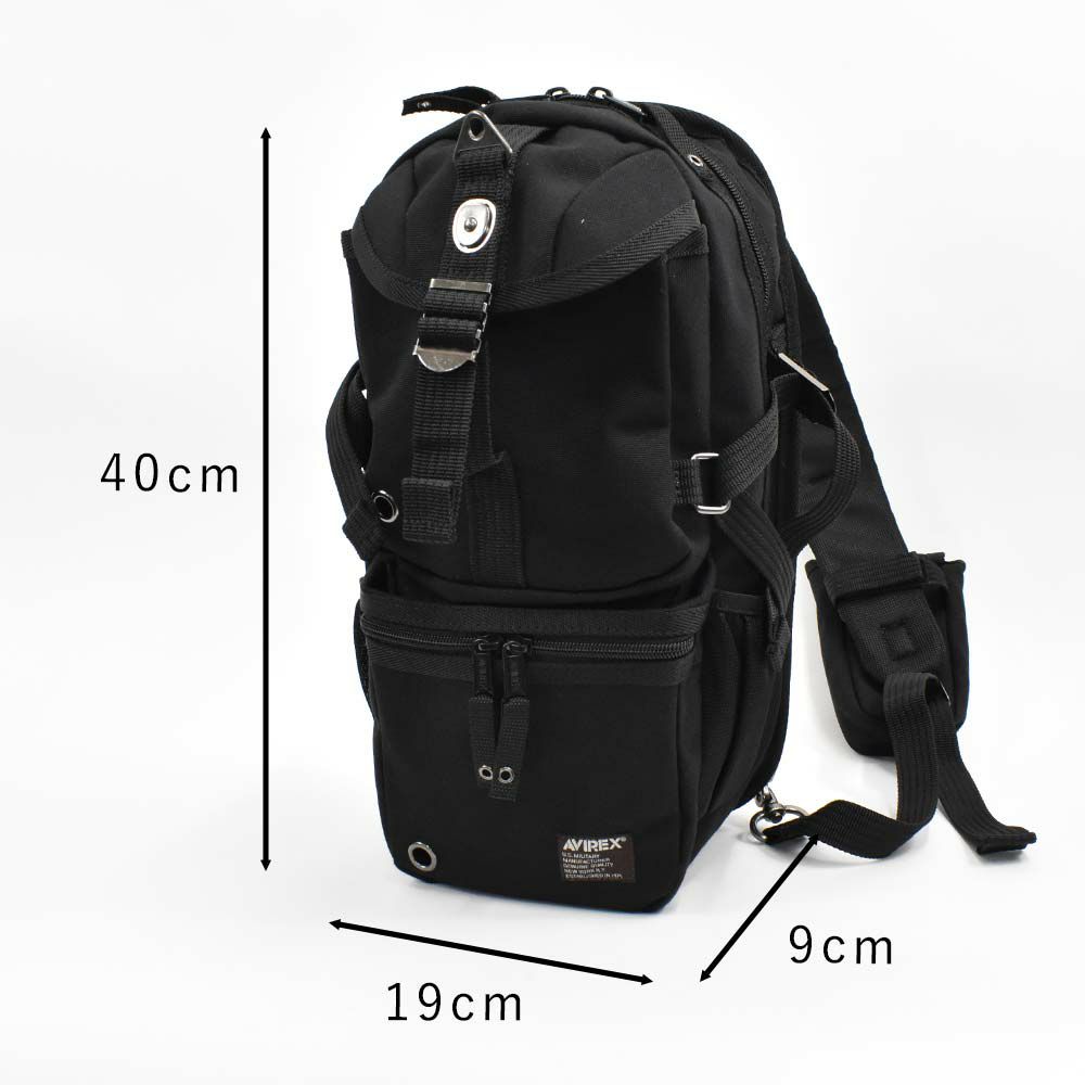 AVIREXボディバッグメンズ大容量B5アビレックスイーグルバッグショルダーバッグアヴィレックスボディバックボディーバッグブランド人気軽量かっこいいミリタリーAVX305L