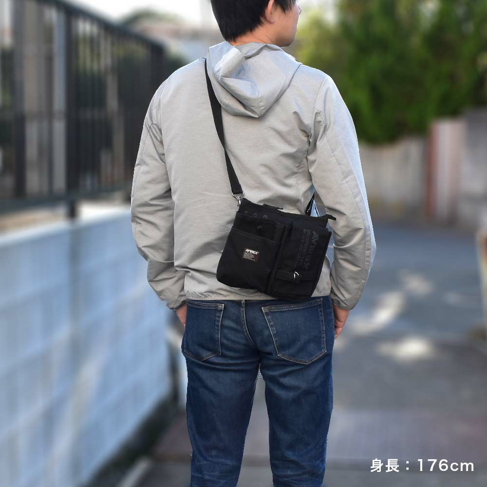 AVIREXショルダーバッグウエストバッグアビレックスバッグアヴィレックスメンズレディースヒップバッグウエストポーチシザーバッグチョークバッグブランド人気軽量男性かっこいいミリタリーAVX342L