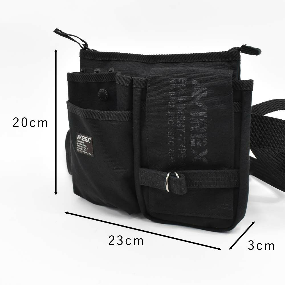 AVIREXショルダーバッグウエストバッグアビレックスバッグアヴィレックスメンズレディースヒップバッグウエストポーチシザーバッグチョークバッグブランド人気軽量男性かっこいいミリタリーAVX342L