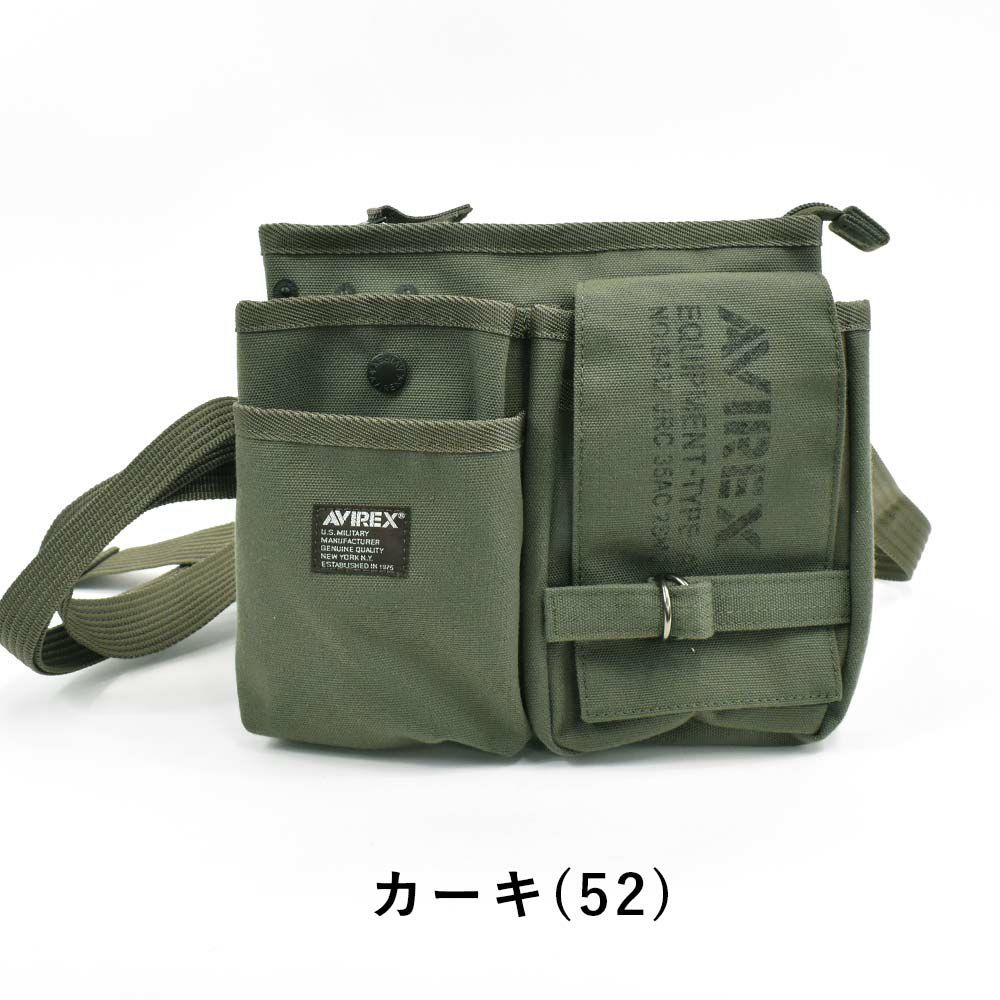 AVIREXショルダーバッグウエストバッグアビレックスバッグアヴィレックスメンズレディースヒップバッグウエストポーチシザーバッグチョークバッグブランド人気軽量男性かっこいいミリタリーAVX342L