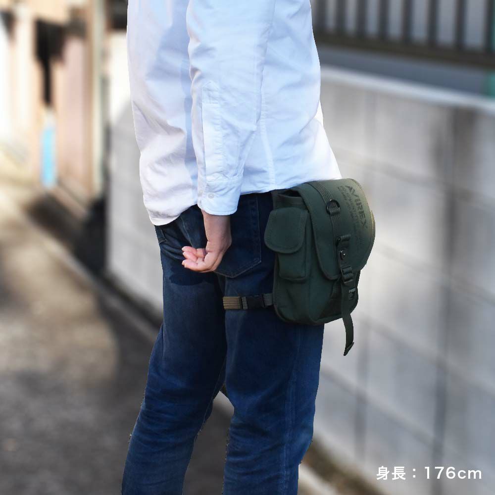 AVIREXショルダーバッグレッグバッグ2WAYアビレックスバッグウエストバッグレッグバッグアヴィレックスメンズレディースブランド人気おすすめ軽量男性釣りアウトドア自転車登山AVX348L