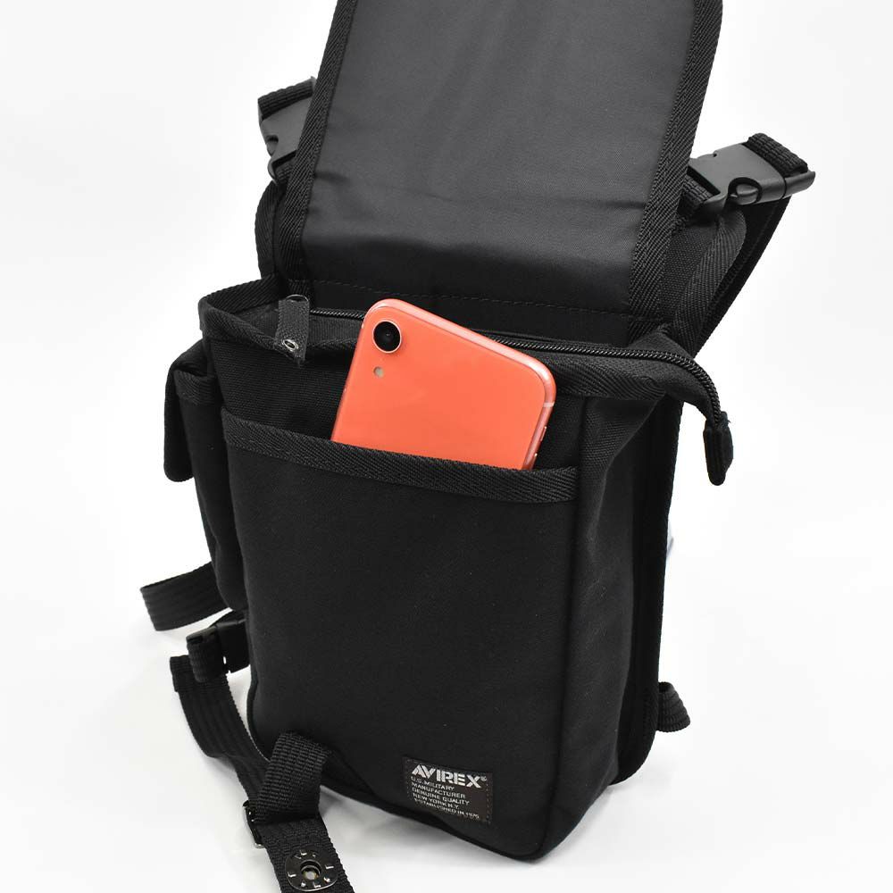 AVIREXショルダーバッグレッグバッグ2WAYアビレックスバッグウエストバッグレッグバッグアヴィレックスメンズレディースブランド人気おすすめ軽量男性釣りアウトドア自転車登山AVX348L