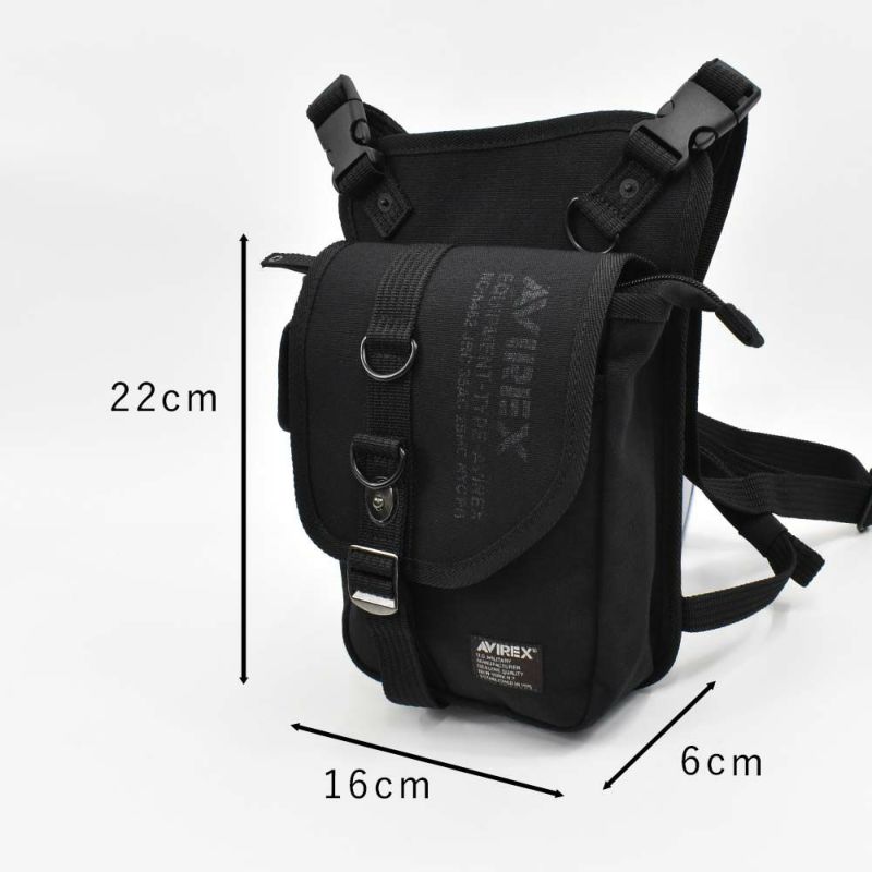 AVIREXショルダーバッグレッグバッグ2WAYアビレックスバッグウエストバッグレッグバッグアヴィレックスメンズレディースブランド人気おすすめ軽量男性釣りアウトドア自転車登山AVX348L