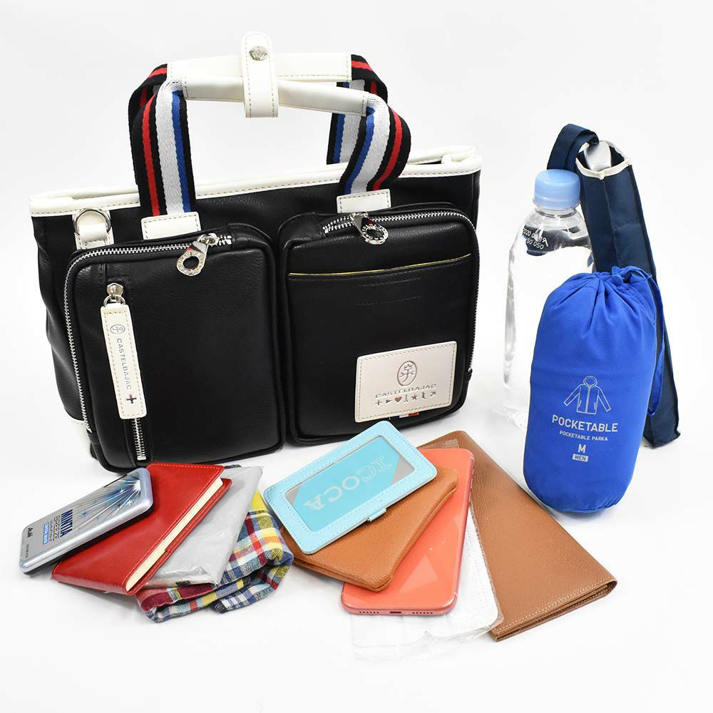 カステルバジャックバッグミニトートバッグドライビングトートCASTELBAJACローレンメンズレディースミニブリーフハンドバッグトートバッグ合皮ブランド軽量おしゃれかっこいい大きめ結婚式大容量37501