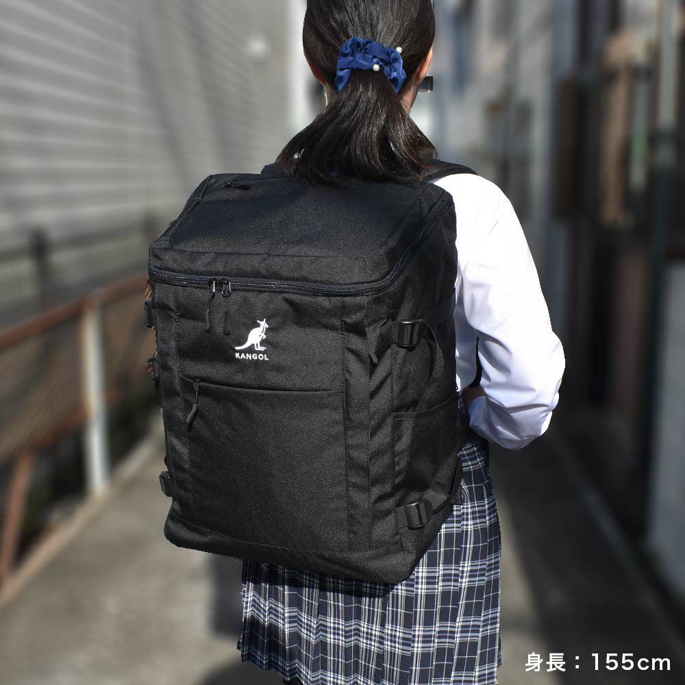 【ポイント最大36倍|12/10限定】カンゴールリュックKANGOL30LA3ボックス型通学大容量レディースメンズ女子女子高生中学生高校生リュックサック通学リュックスポーツ人気ブランドおしゃれかわいい多収納抗菌防臭250-1541