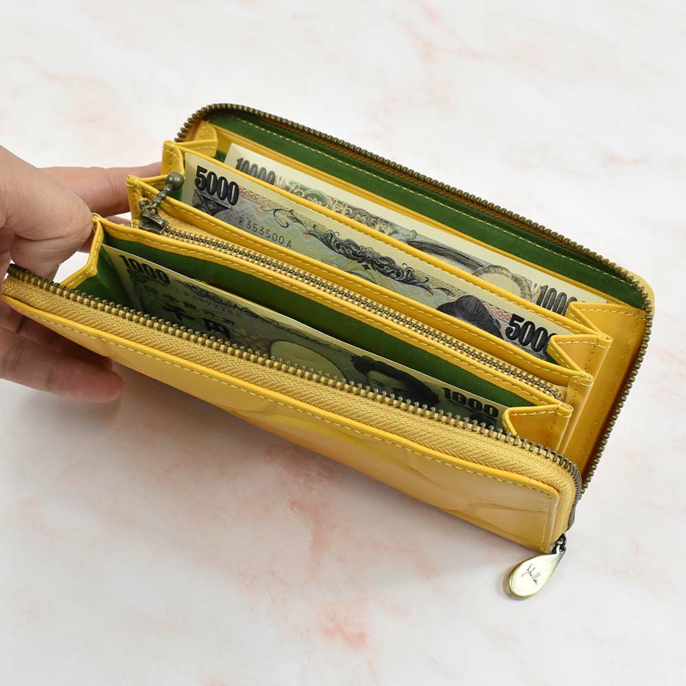 シビラ財布sybilla長財布ランドファスナー型シルクロレディースブランド大容量本革5470232