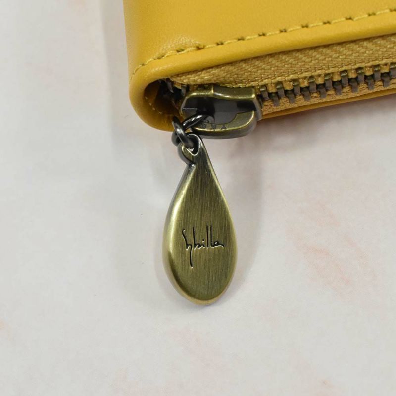 シビラ財布sybilla長財布ランドファスナー型シルクロレディースブランド大容量本革5470232