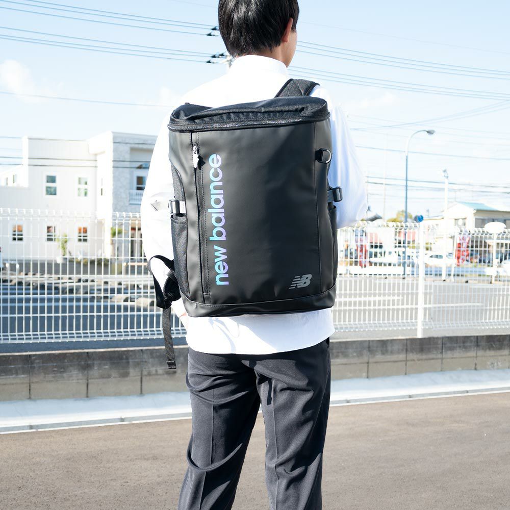 【2025新作】ニューバランスリュック通学限定カラーnewbalance30LA3ボックス型リュックサック男子女子中学生高校生女子高生メンズレディーススポーツリュック通学リュック大容量LAB55680