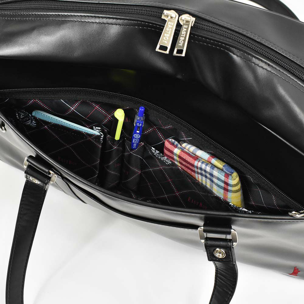 【2022新作】イーストボーイスクールバッグ合皮EASTBOYA4女子高校生中学生女子高生レディーススクールバックサブバッグサブバックスクバブランド通学おしゃれかわいい大容量学生かばん黒色紺色EBA21