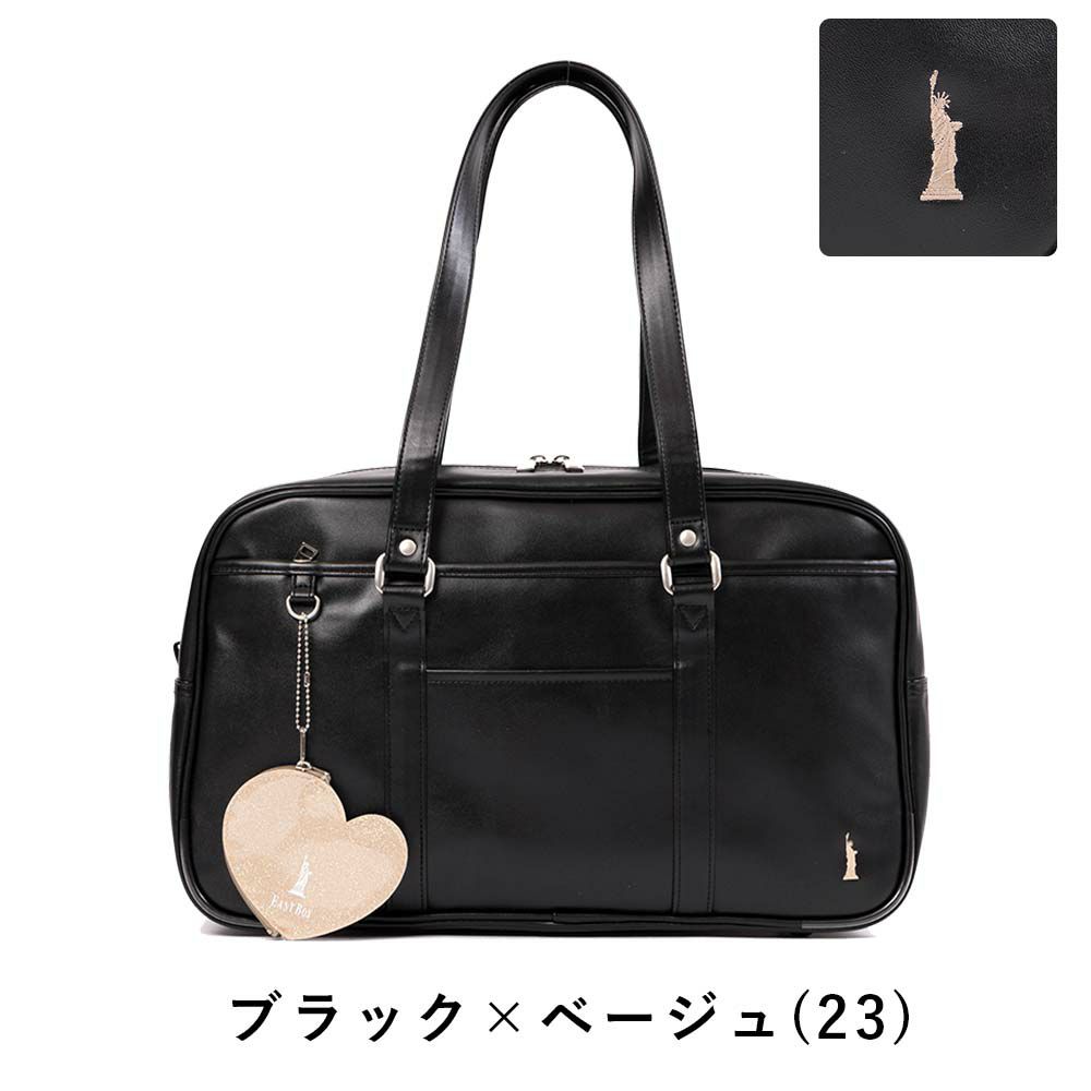 【2022新作】イーストボーイスクールバッグ合皮EASTBOYA4女子高校生中学生女子高生レディーススクールバックサブバッグサブバックスクバブランド通学おしゃれかわいい大容量学生かばん黒色紺色EBA21