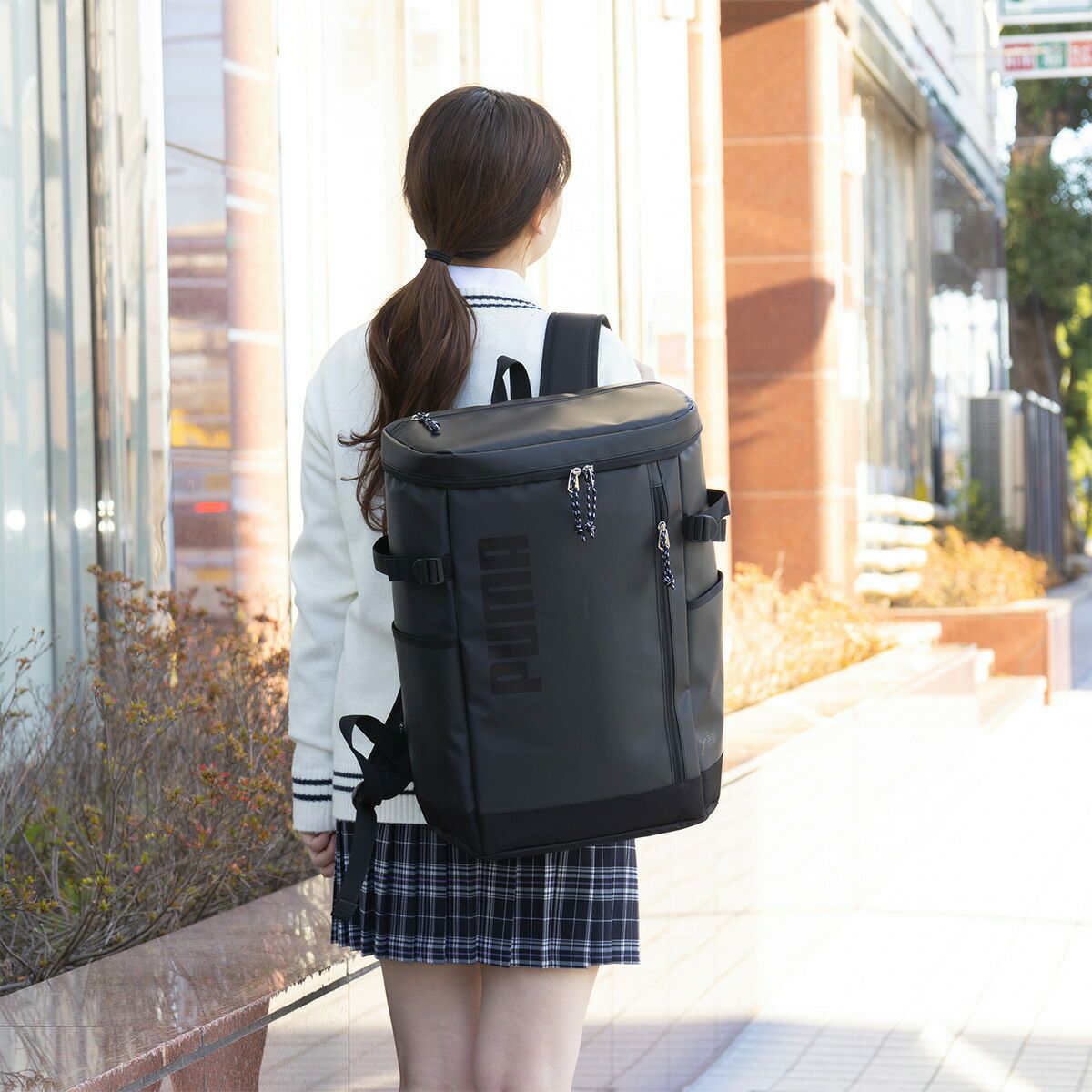 PUMAリュック通学プーマ33LB4男子女子メンズレディースボックス型大容量リュックサックバックパックリックサック通学リュックボックスリュックブランド人気大きめ高校生中学生J20356