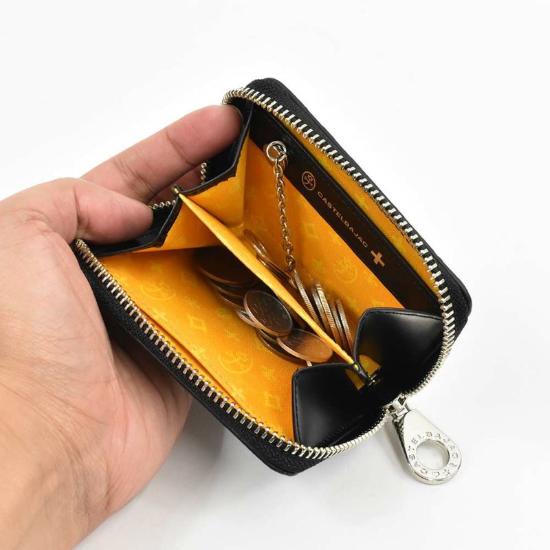 カステルバジャック小銭入れミニ財布財布CASTELBAJACメンズレディースカルルミニウォレットミニコンパクトコインケースキーケース小銭ブランドコンパクト財布薄い小さい小さめキャッシュレス本革53621