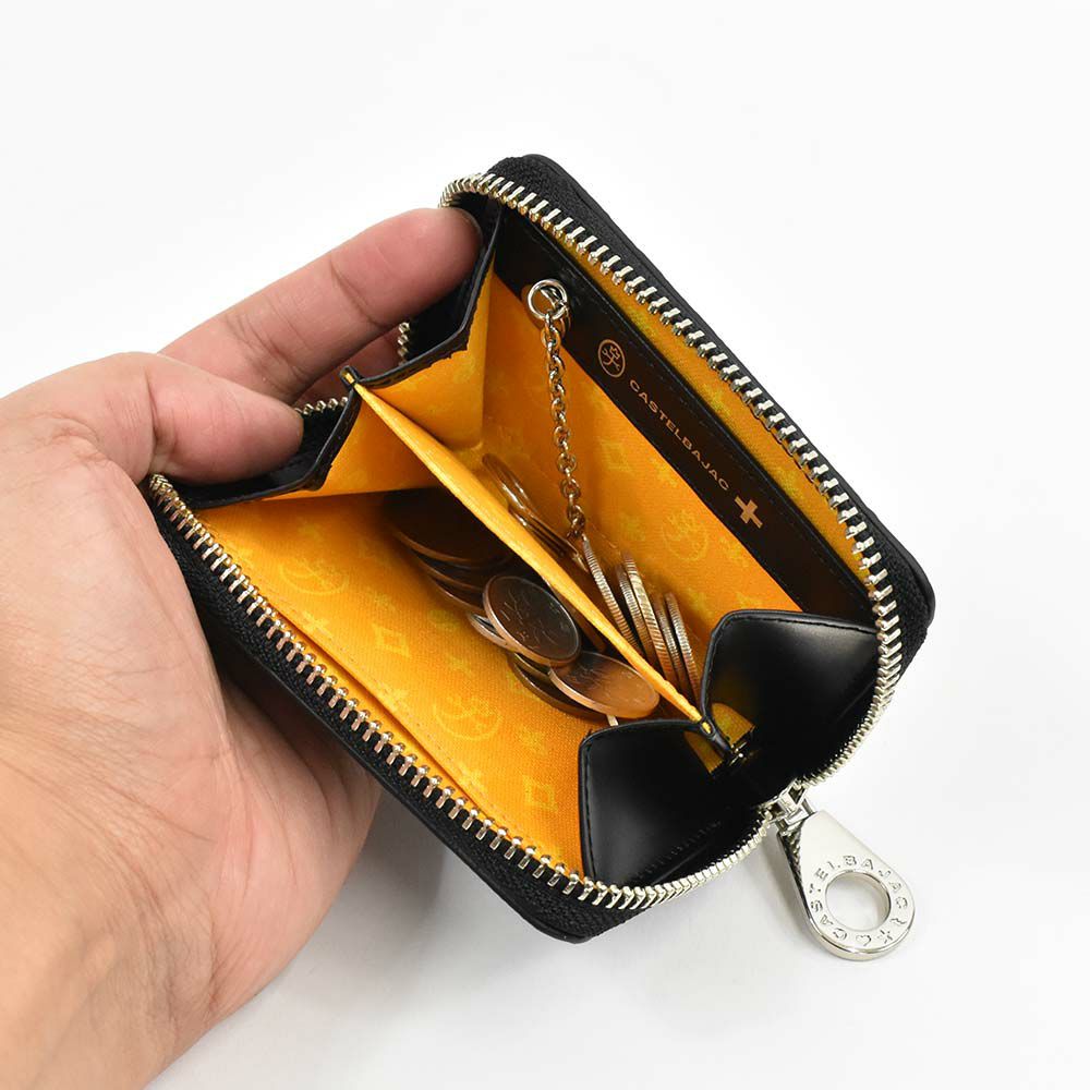 カステルバジャック小銭入れミニ財布財布CASTELBAJACメンズレディースカルルミニウォレットミニコンパクトコインケースキーケース小銭ブランドコンパクト財布薄い小さい小さめキャッシュレス本革53621