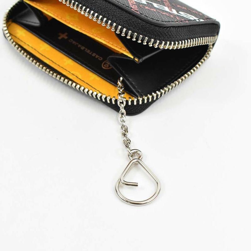 カステルバジャック小銭入れミニ財布財布CASTELBAJACメンズレディースカルルミニウォレットミニコンパクトコインケースキーケース小銭ブランドコンパクト財布薄い小さい小さめキャッシュレス本革53621