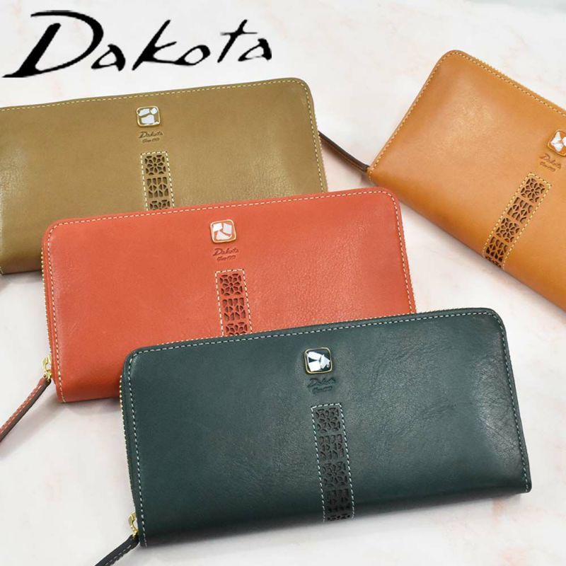 ダコタDakota長財布レディースコッチャラウンドファスナー財布ファスナーレディース財布レディース長財布本革革レザー大容量ブランドおしゃれ薄いカード入れ多いカードポケット多数30代40代50代30343