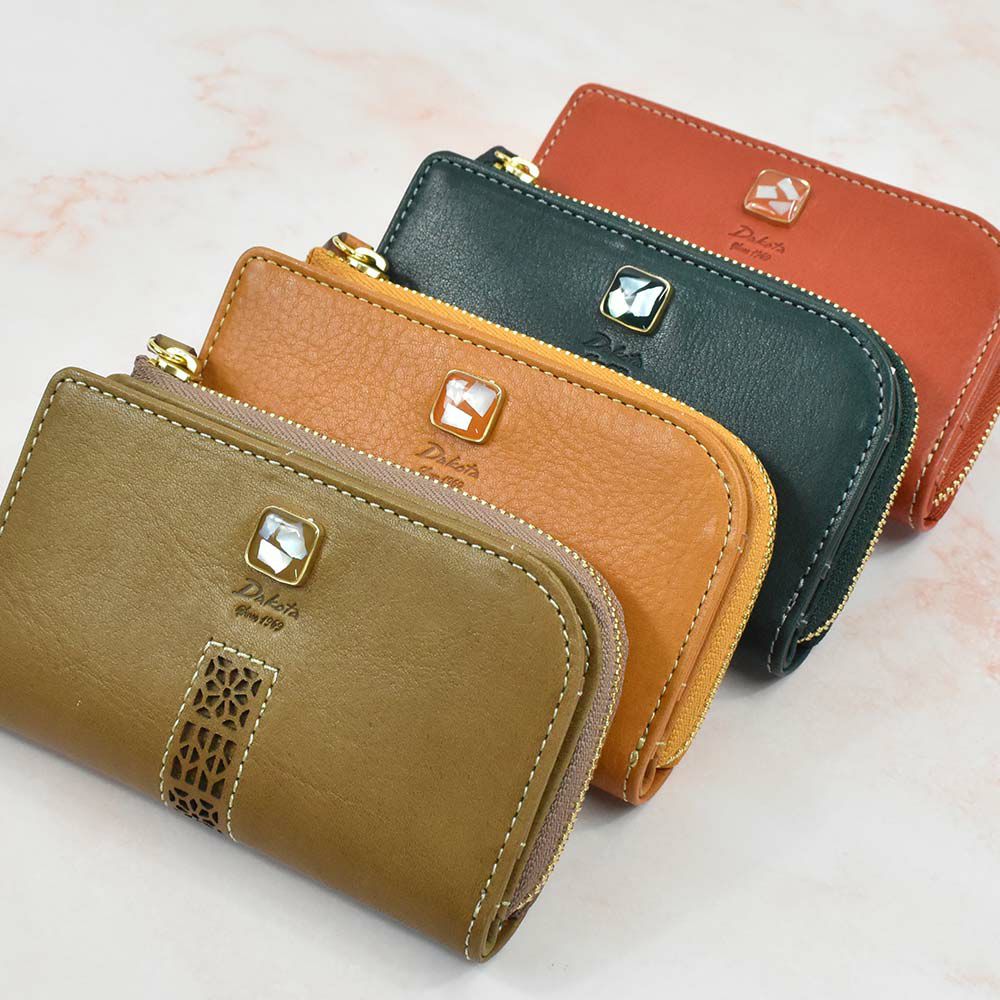 ダコタDakotaキーケース小銭入れ付きスマートキーレディース本革革レザーおしゃれファスナー付き鍵ケース鍵入れ4連コンパクト人気ブランドかわいいキーケース大容量評判女性ギフトプレゼント30346