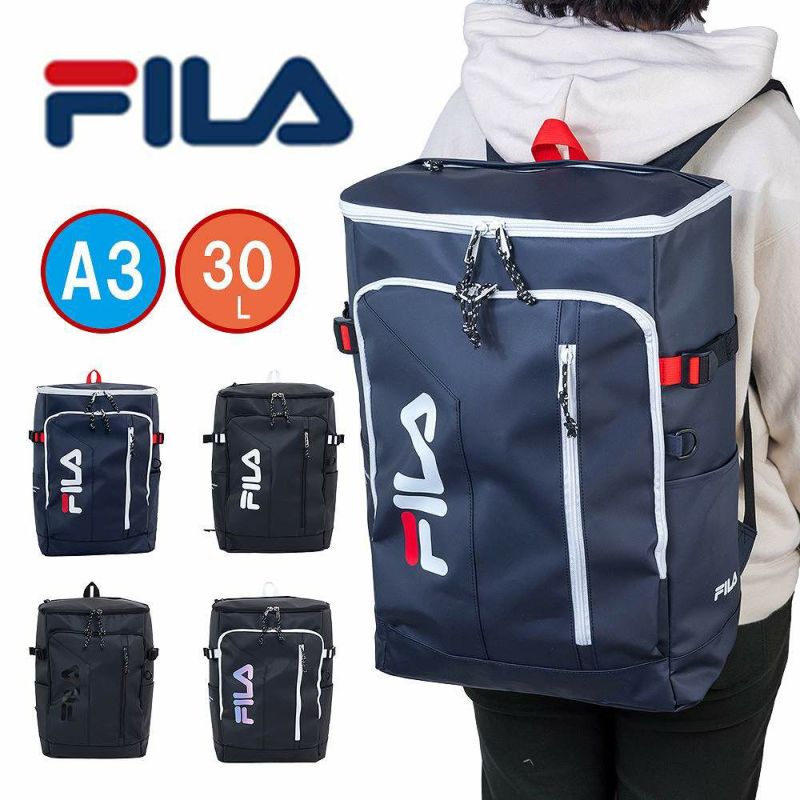 【2022新作】フィラリュックFILA30LA3ボックス型大容量サインメンズレディース中学生高校生女子高生男子女子リュックサックスクールリュック通学リュックスポーツリュックブランドコンパクト7762