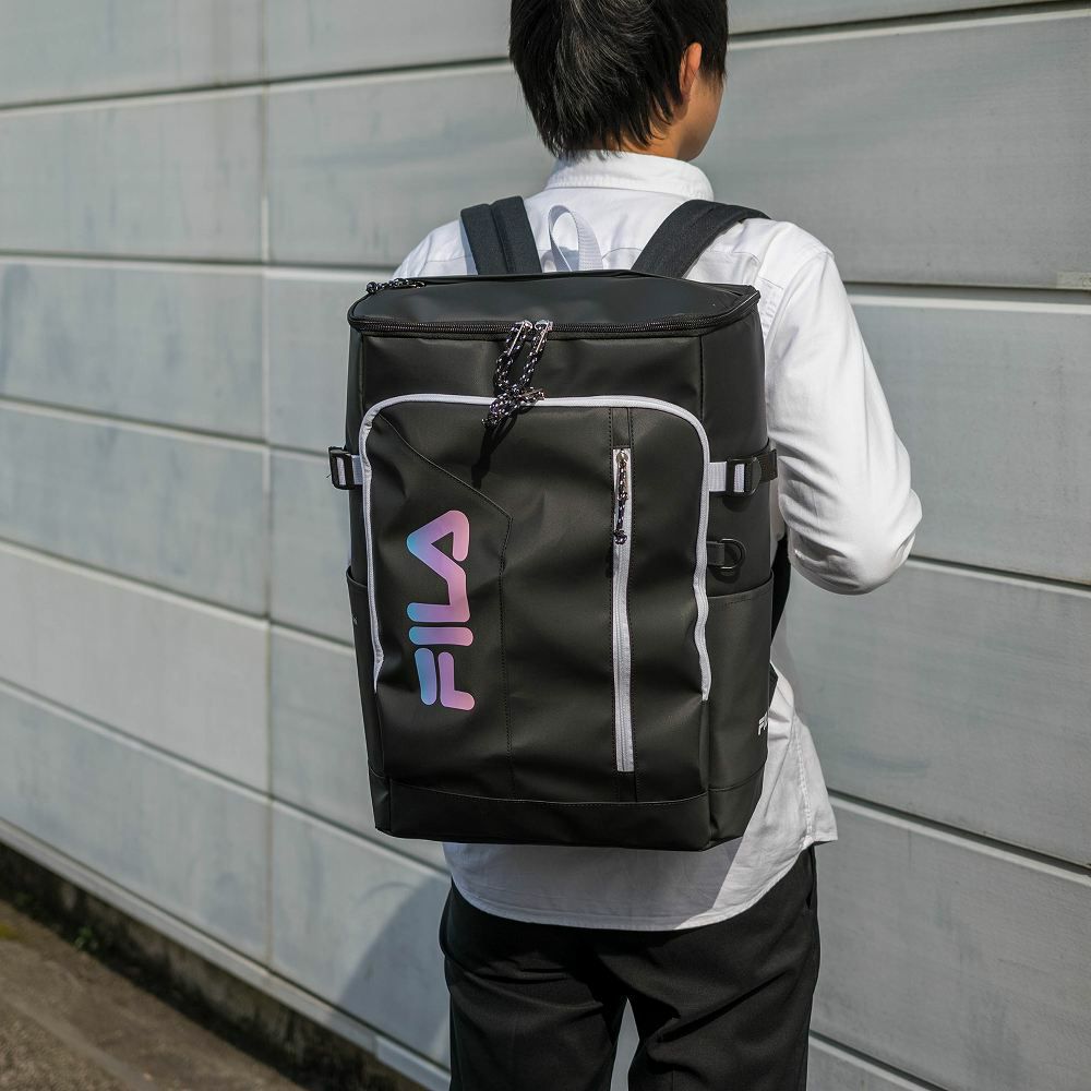 【2022新作】フィラリュックFILA30LA3ボックス型大容量サインメンズレディース中学生高校生女子高生男子女子リュックサックスクールリュック通学リュックスポーツリュックブランドコンパクト7762