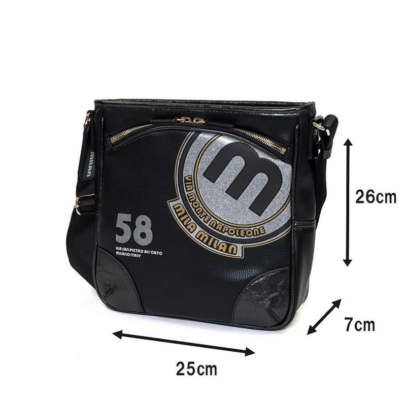 ミラ・ミランショルダーバッグB5バッグmilamilanバビラメンズレディースショルダーバックショルダー斜めがけバック斜め掛けバッグブランド大人おしゃれゴルフゴルフバッグミラミラン251101