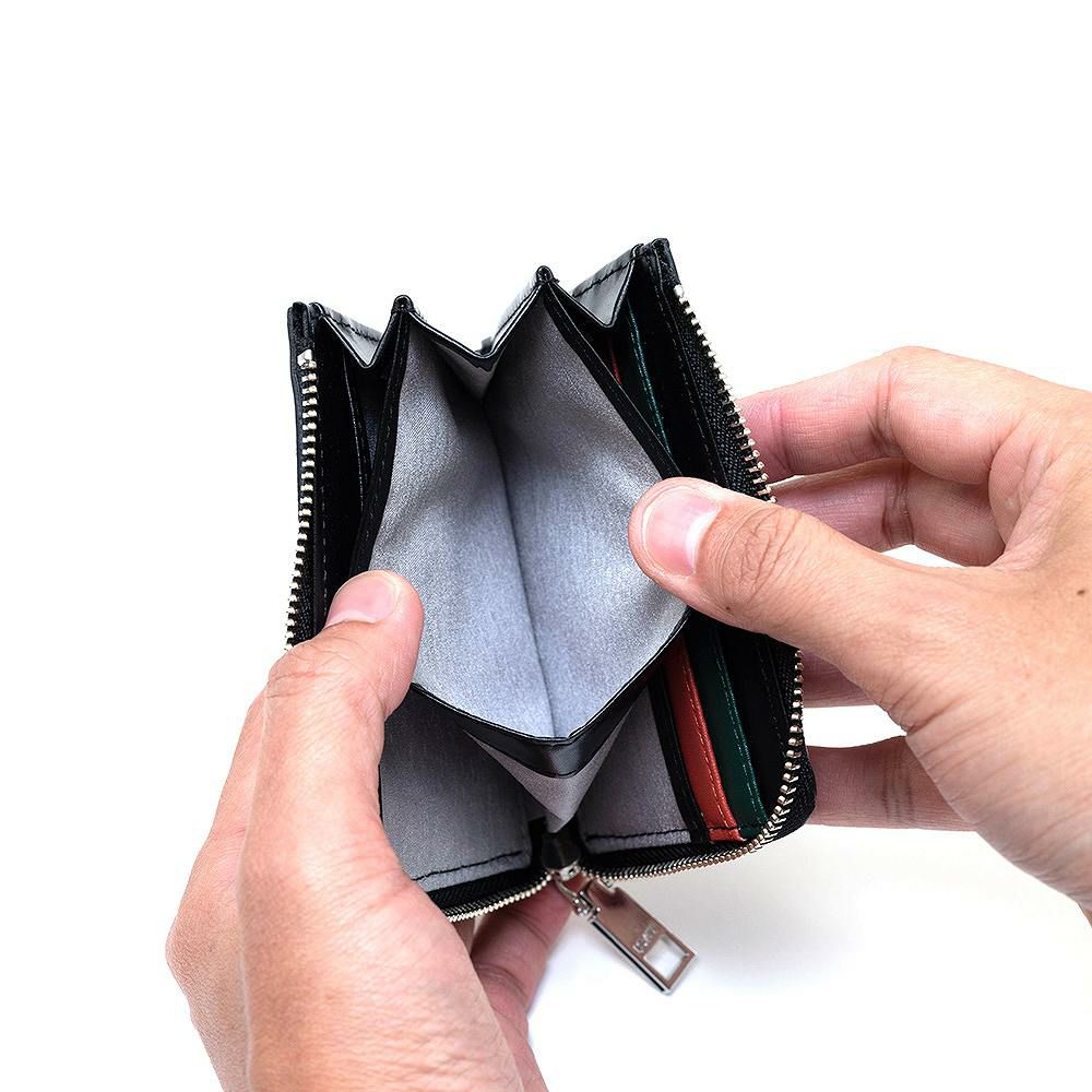 IS/IT財布小銭入れミニ財布コンパクト財布ラウンドファスナーイズイット本革革レザーメンズレディースキャッシュレスコンパクトコインケース小さい財布ブランドビジネス979603