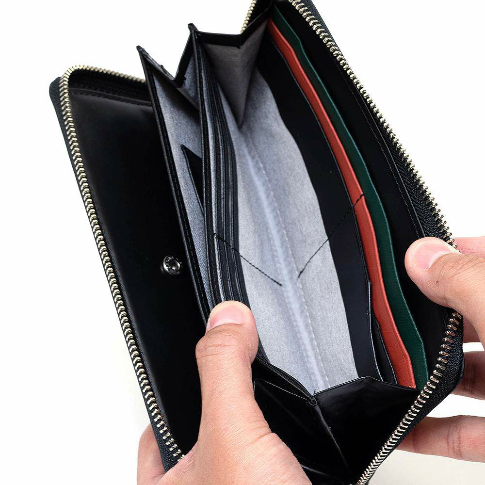 IS/IT財布長財布ラウンドファスナーメンズレディースツールBOX型小銭入れ本革ファスナー付きファスナー小銭入れ付きボックス型大容量人気ブランドISIT979605