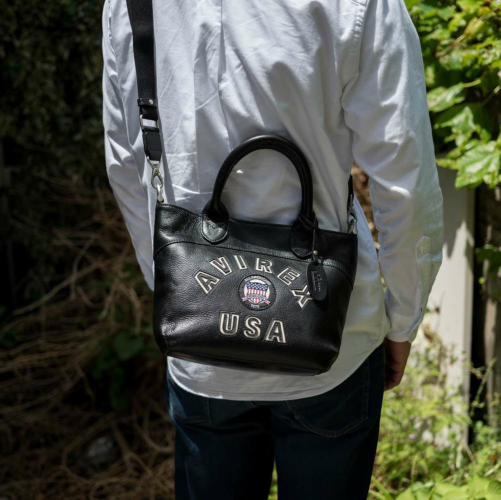 【限定】AVIREXアビレックスミニトート本革ショルダーバッグMINI-TOTEブルトリミテッドエディションBULTOLIMITRDEDITIONメンズレディーストートバッグ2WAYレザーアヴィレックスAX5626