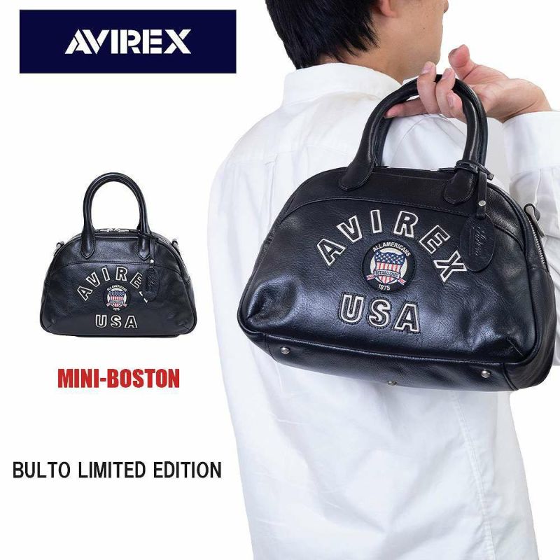 【限定】AVIREXアビレックスミニボストン本革ショルダーバッグMINI-BOSTONブルトリミテッドエディションBULTOLIMITRDEDITIONメンズレディースミニボストンバッグセカンドバッグレザーアヴィレックスAVX5625