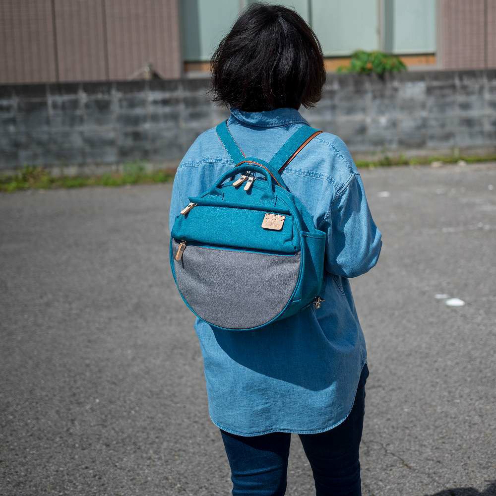 HeartMadeFactoryリュックレディースメンズ3WAYリュックサックMARUMULTI杢調丸型丸マルマルブランドかわいいおしゃれ軽量人気ファスナー付きハートメイドファクトリーHARVESTハーヴェストFY0740