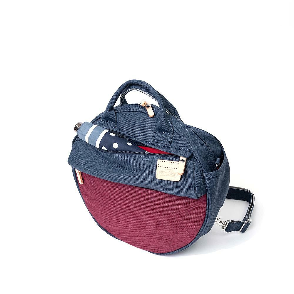 HeartMadeFactoryリュックレディースメンズ3WAYリュックサックMARUMULTI杢調丸型丸マルマルブランドかわいいおしゃれ軽量人気ファスナー付きハートメイドファクトリーHARVESTハーヴェストFY0740