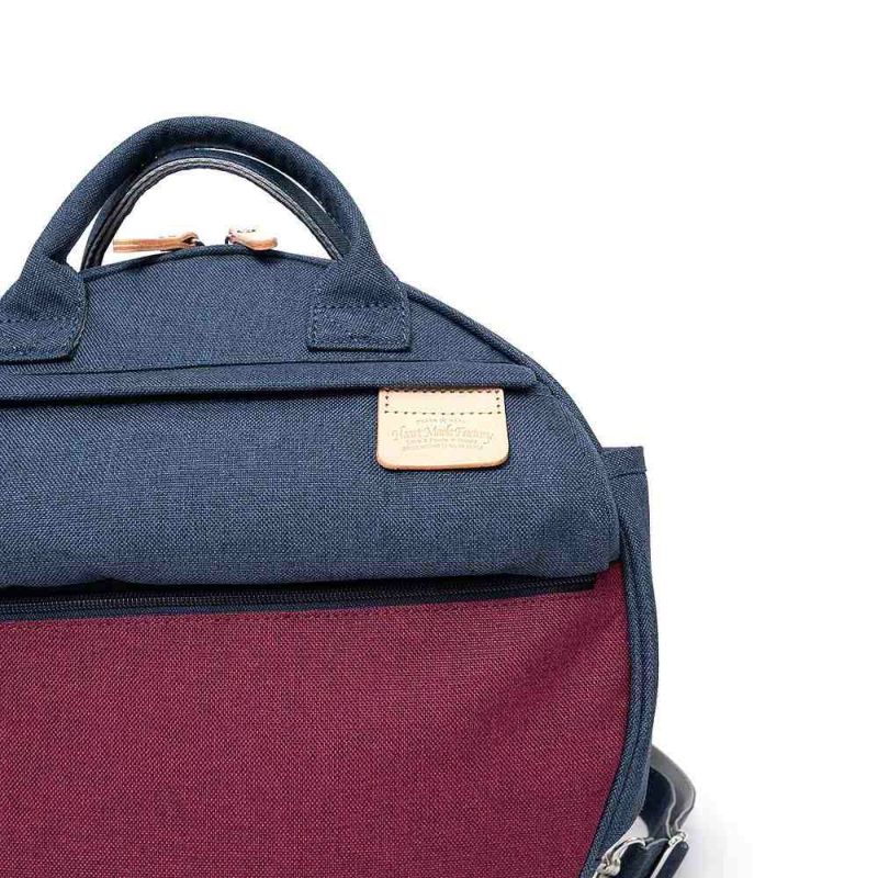 HeartMadeFactoryリュックレディースメンズ3WAYリュックサックMARUMULTI杢調丸型丸マルマルブランドかわいいおしゃれ軽量人気ファスナー付きハートメイドファクトリーHARVESTハーヴェストFY0740